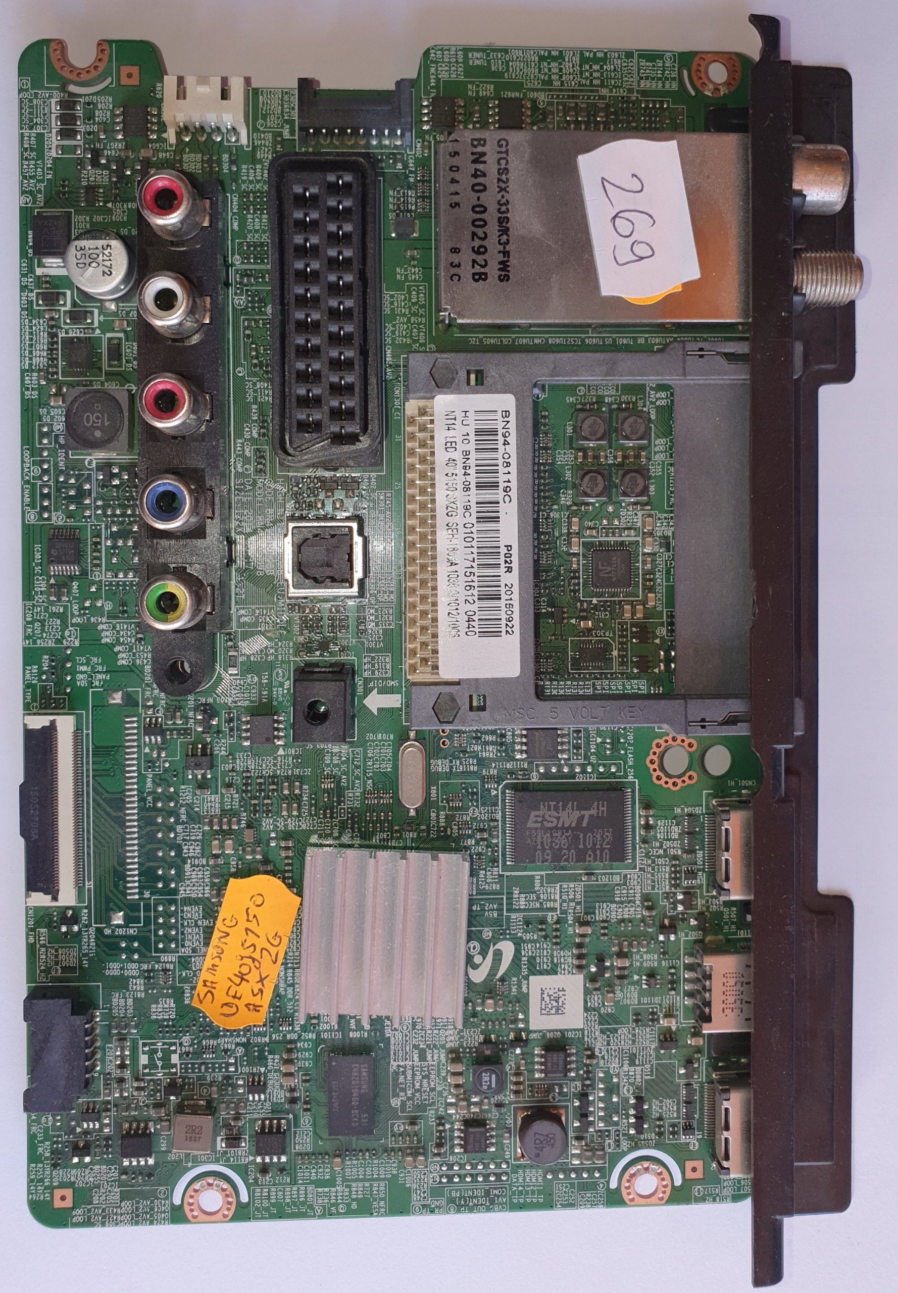 Motherboard BN94-08119C with TV Samsung UE40J5150A