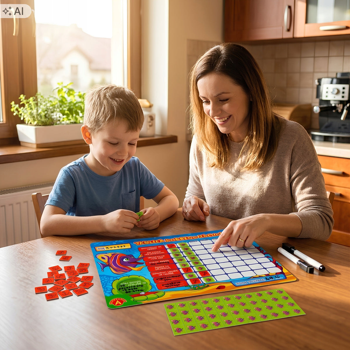 Motivational Board for Children of Good Behavior Magnetic 112 Magnets Packaging status original
