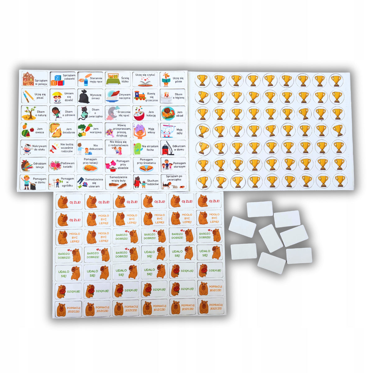 Motivational magnetic board, board list of duties with KAPIBARA glue Packaging status original