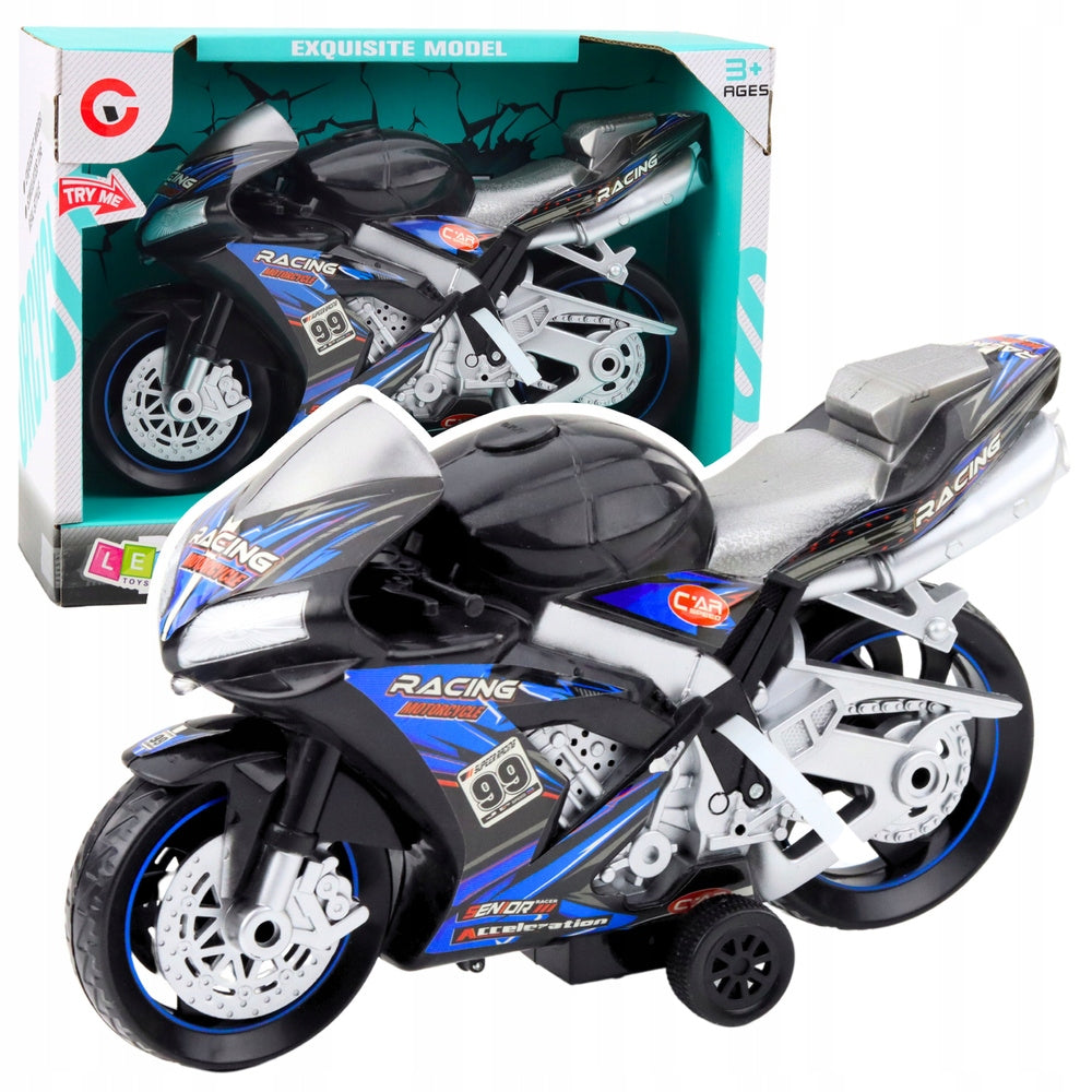 Motor Racing Chaser Drive Light Sounds Black-Blue