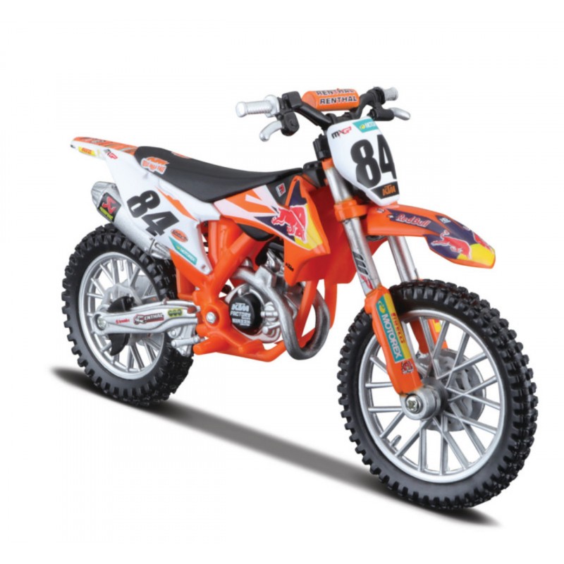 Motorcycle Bburago Cycle 1:18 RED BULL KTM 450 SX-F