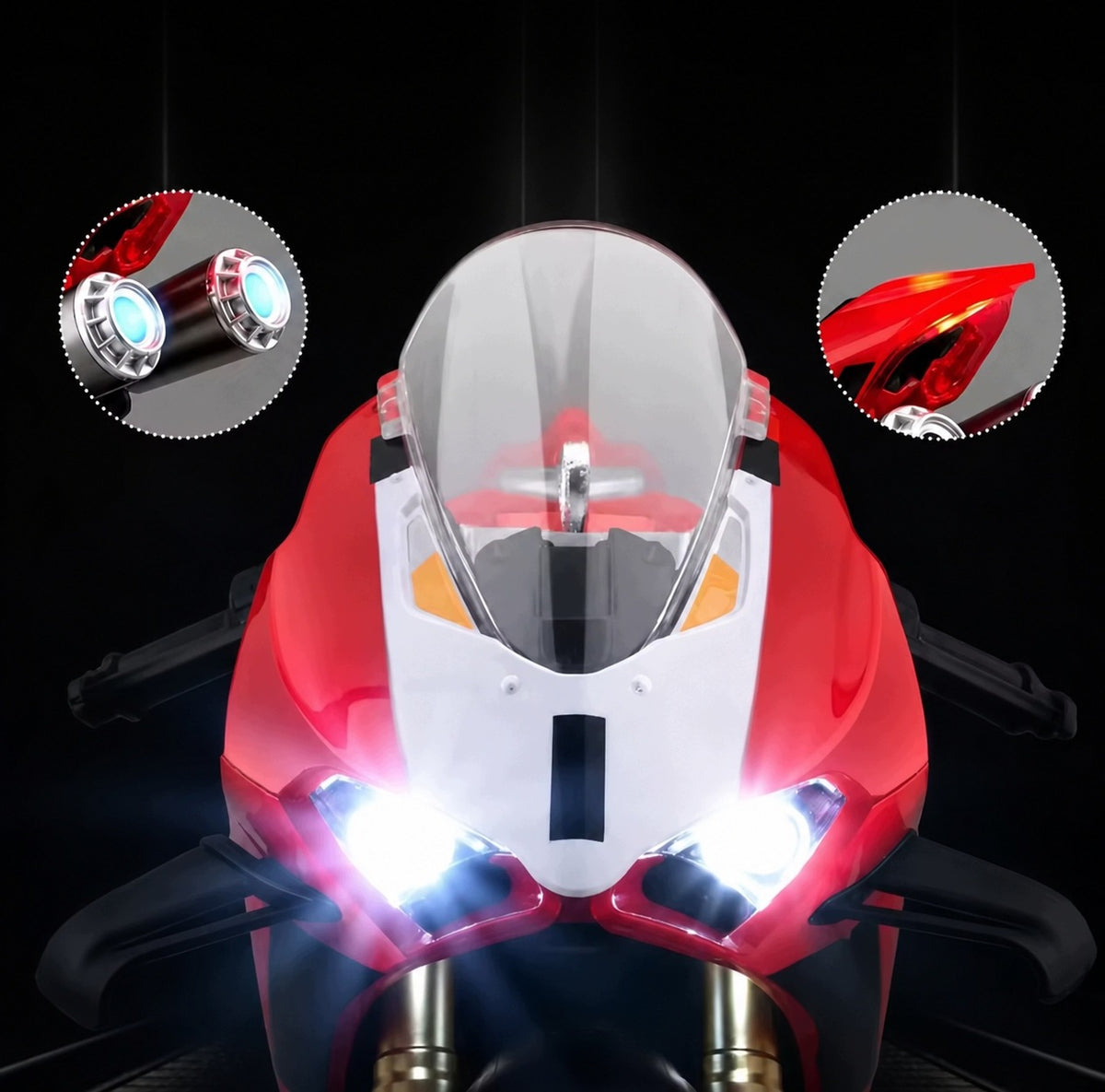 Motorcycle Ducati Panigale 1:9 LED Lights Sound Smoke Drive USB Gift Brand no brand