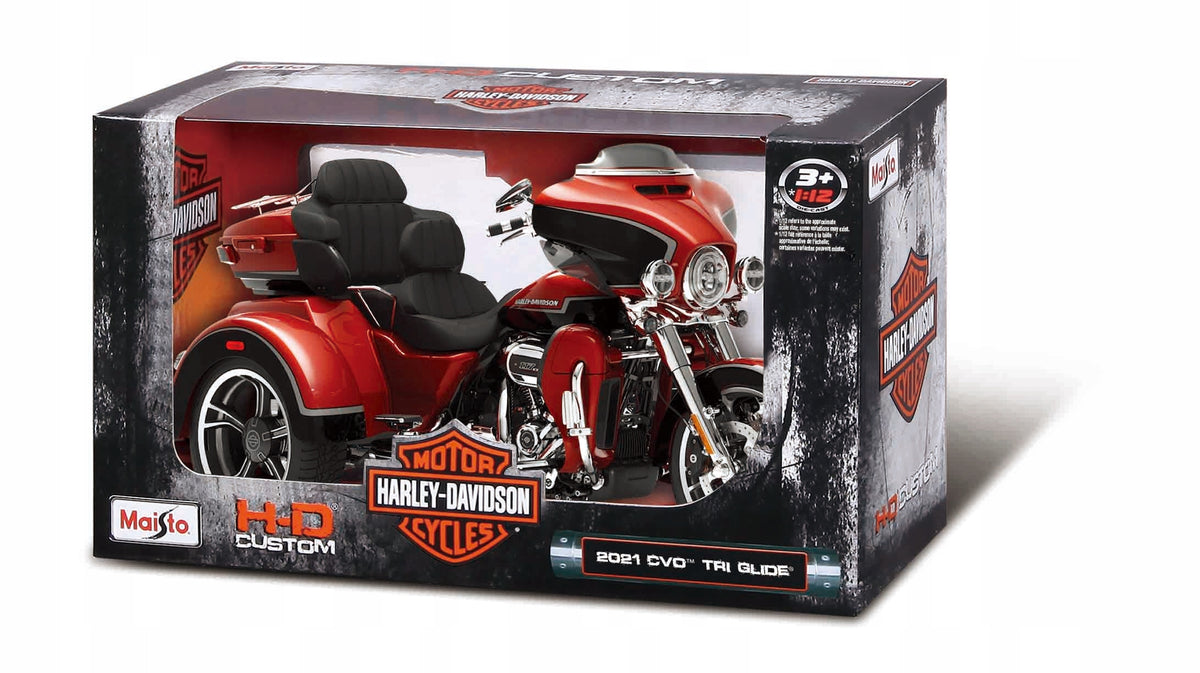Motorcycle MAISTO 1:12 HARLEY DAVIDSON CVO TRI GLIDE Brand Maisto