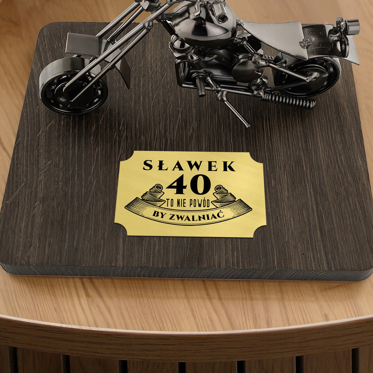 Motorcycle Model Metal Folded Gift with Engraving 40 Birthday for Guy EAN (GTIN) 5905991883371