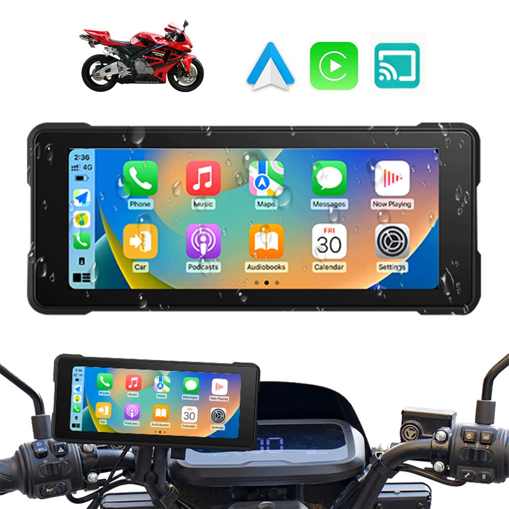 Motorcycle Navigation 6.86" IPX7 Carplay Android Auto Wireless Manufacturer code EKRAN MOTOCYKLOWY H205 ANDROID AUTO CARPLAY