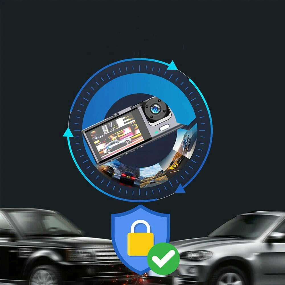 Motorcycle Recorder Front And Rear Dual HD Camera IP67+32G Viewing angle 120°