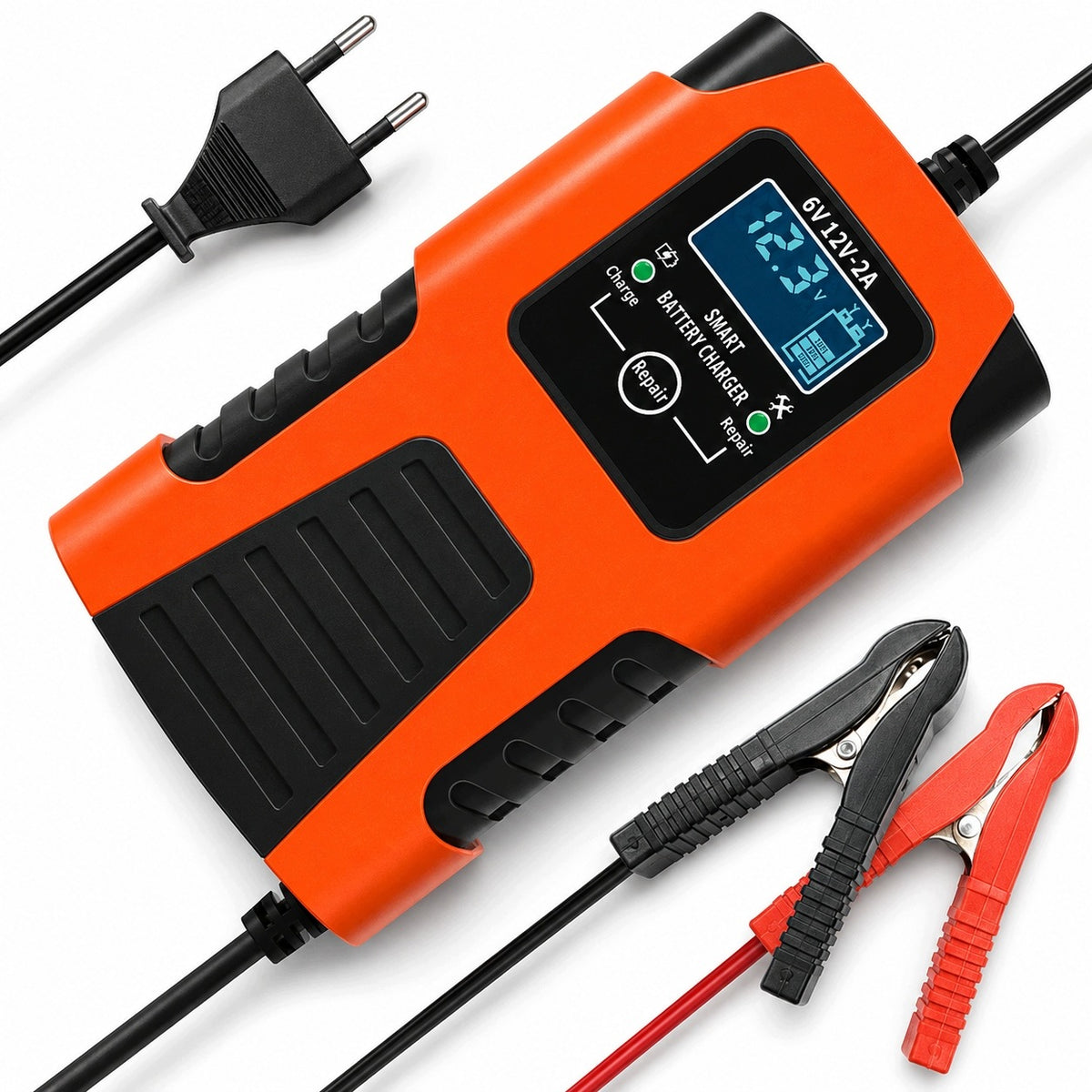 Motorcycle Rectifier Charger 6V 12V 2A AGM GEL LCD Repair Automatic Packaging status original