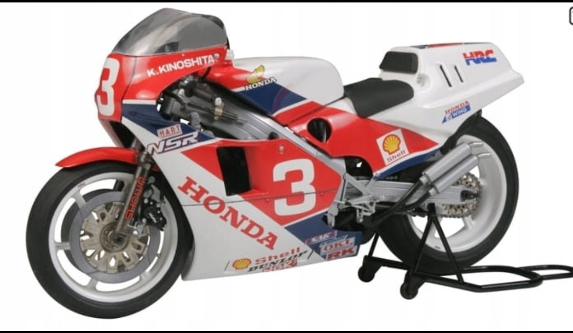 Motorcycle Tamiya 14099 Honda NSR500 white-red Manufacturer code 4950344996001