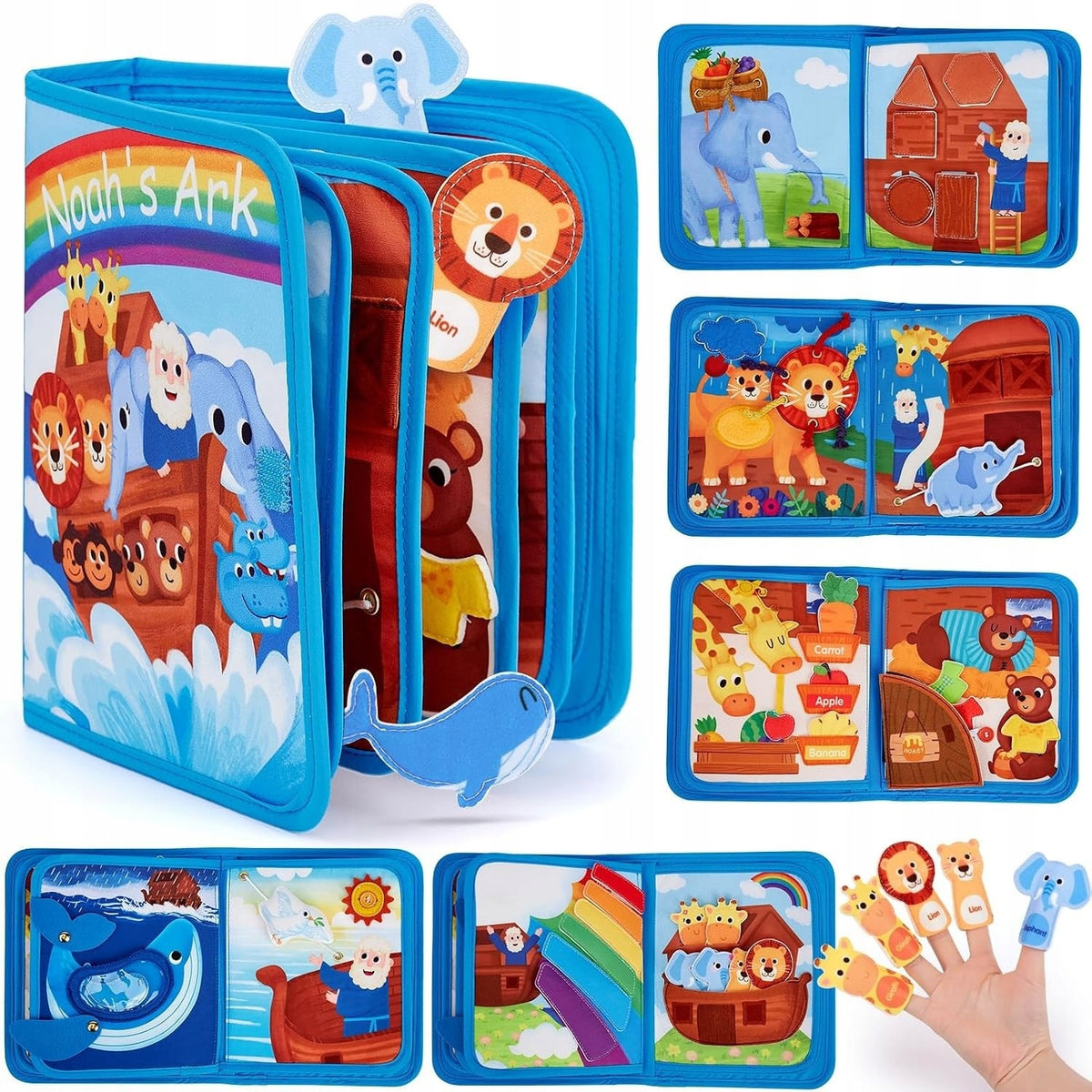 Motorcycle Training Book Small Button Fastening Counting Noah's Ark