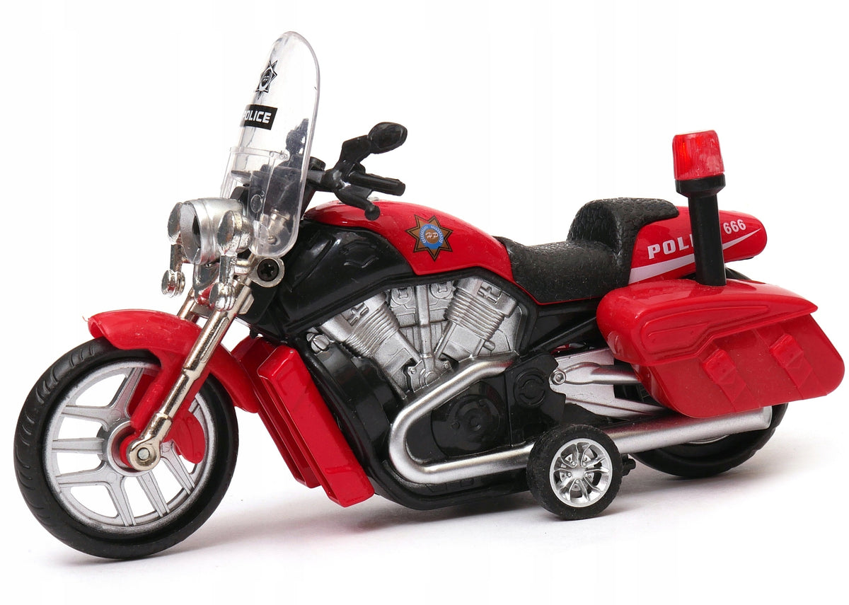 Motorcycle with police drive - light sound czer