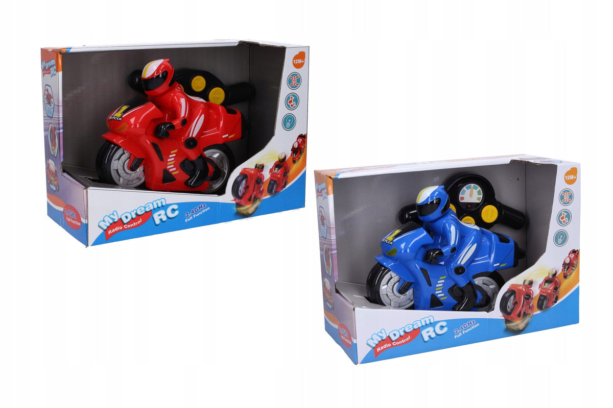 Motorka s efekty RC na dálkové ovládání 23 cm Brand Wiky