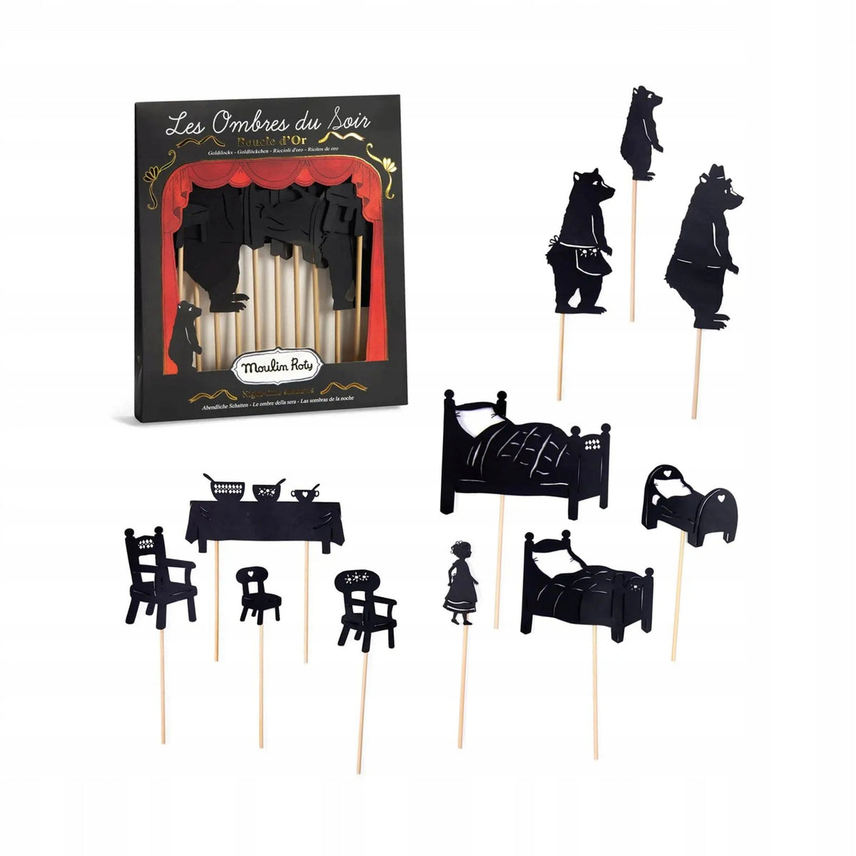 Moulin Roty Shadow Theatre "3 Bears and Goldilocks"