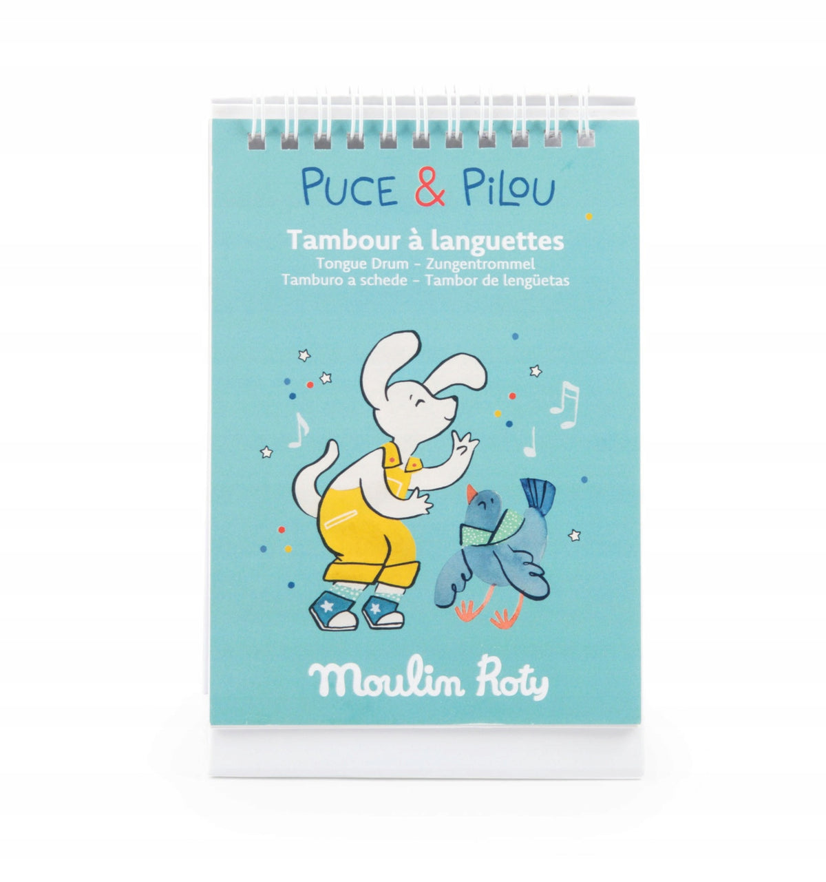 Moulin Roty Tambu tongue drum PUCE & PILOU 3+ large celadon Manufacturer code 684078