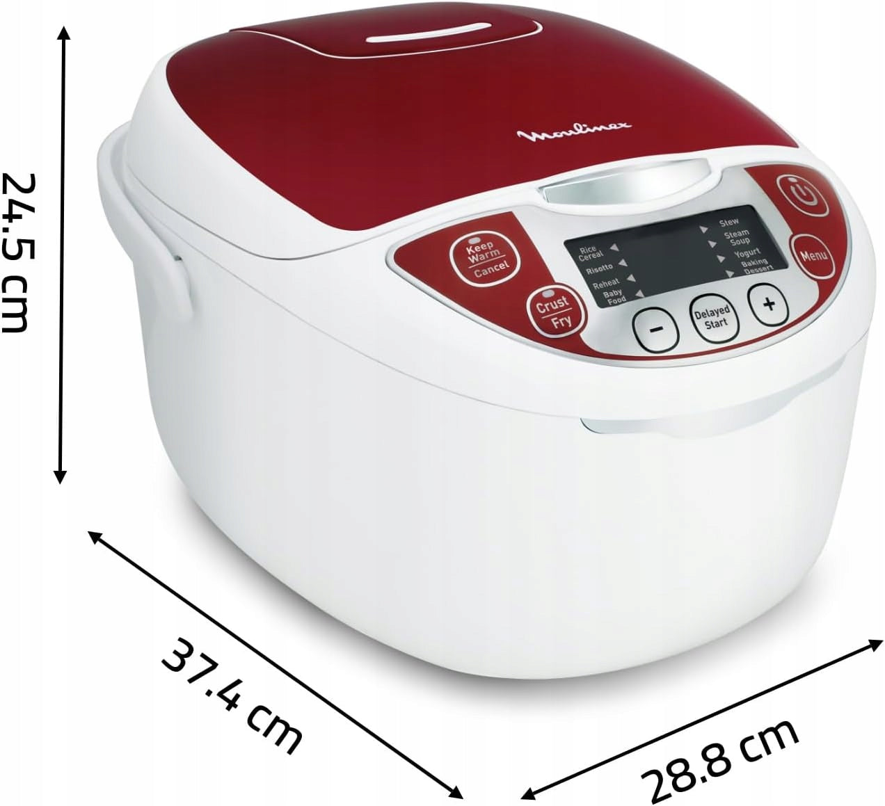 Moulinex MK7051F1 Electric multicooker 12 functions 5l red and white Manufacturer code B0F32V44WV