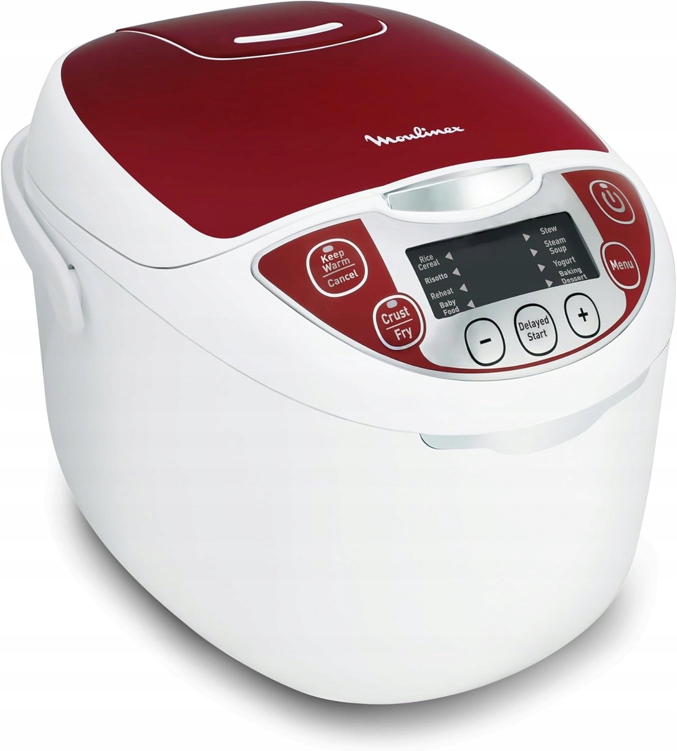 Moulinex MK7051F1 Electric multicooker 12 functions 5l red and white