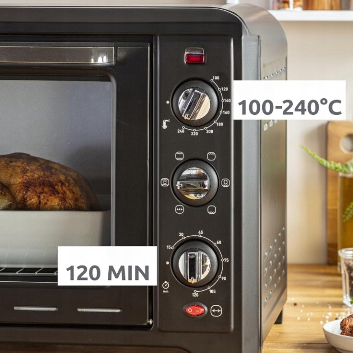 Moulinex Optimo Electric Oven 60L 7 Modes Thermocouple Timer Black Packaging status original