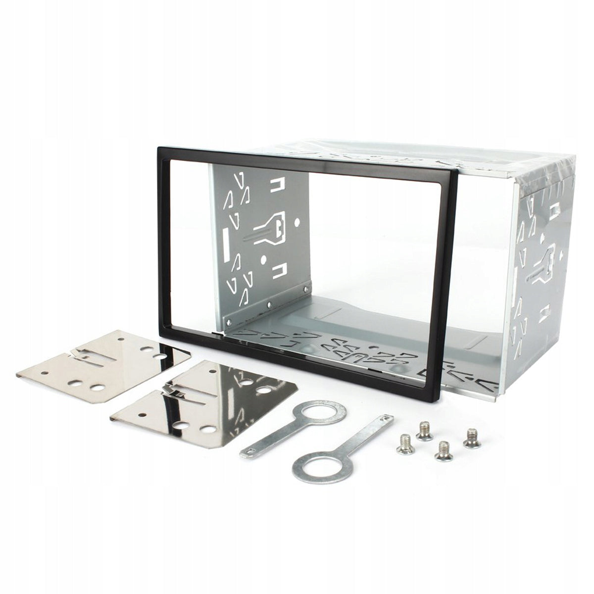 Mounting Pocket + Masking Frame + Handles + 2DIN 7" Radio Keys