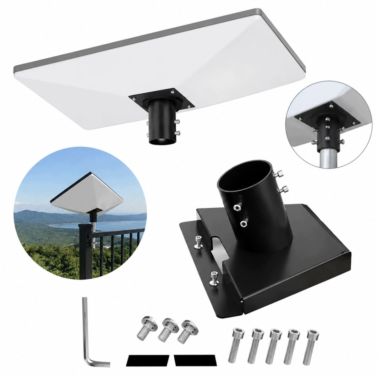 Mounting bracket for Starlink Standard Gen3 V3 solid metal for roof