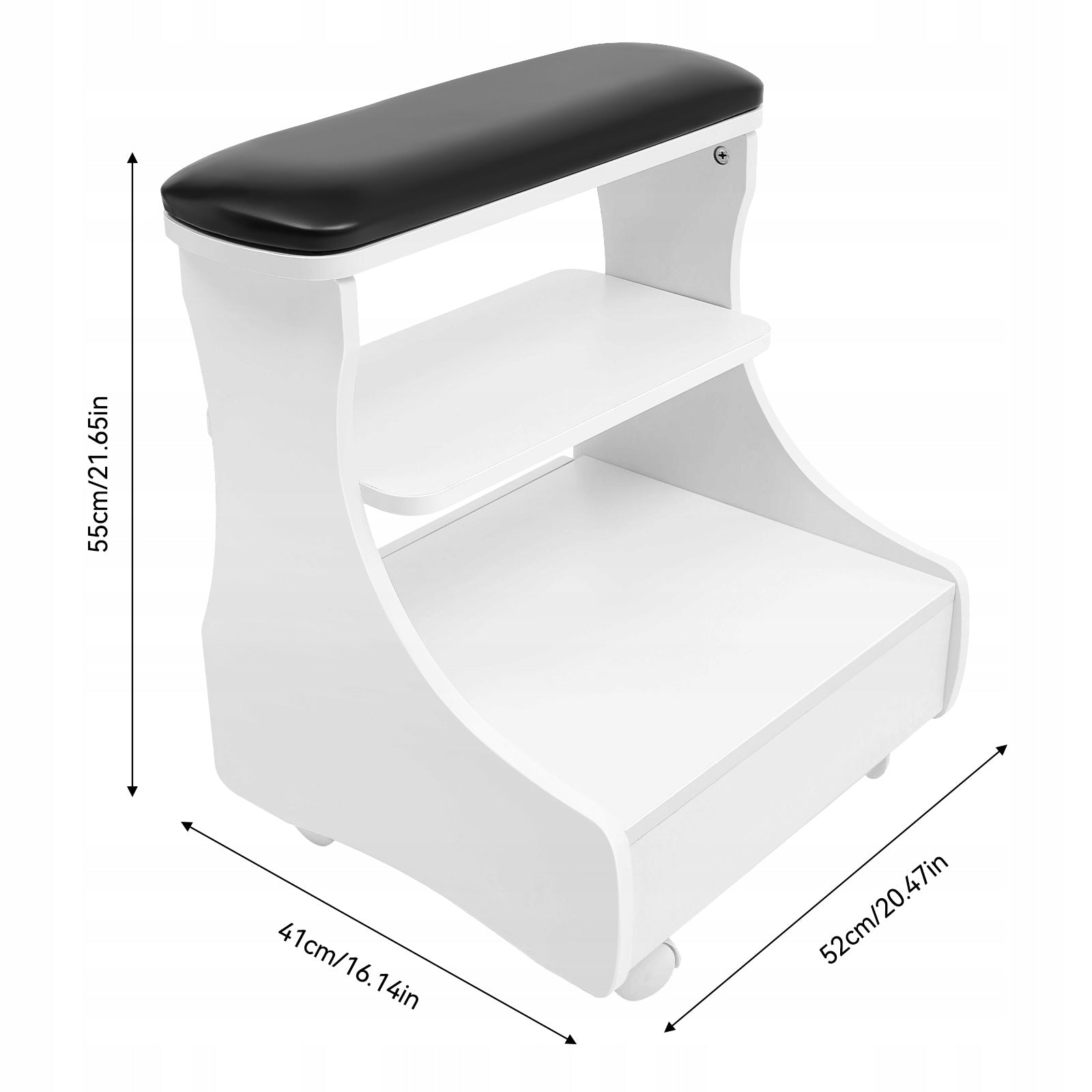 Movable Foot Bath And Manicure Stool, Supports 20kg For Home And Nail Salon Manufacturer code XY-061612