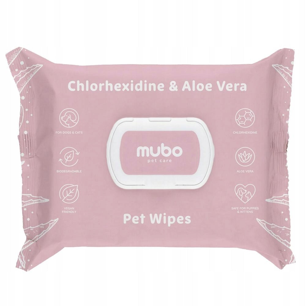 Mubo Wet wipes with chlorhexidine for dog and cat 100pcs.
