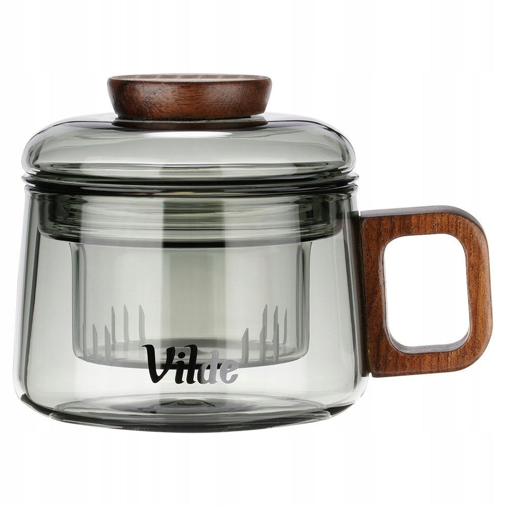 Mug WITH INFUSER lid glass infuser for tea herbs 240 ml Brand Vilde