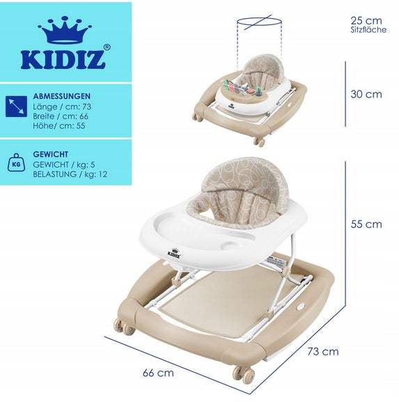 Multi-Functional Baby Walker Adjustable Folding Feeding Table Manufacturer code 4260663282748
