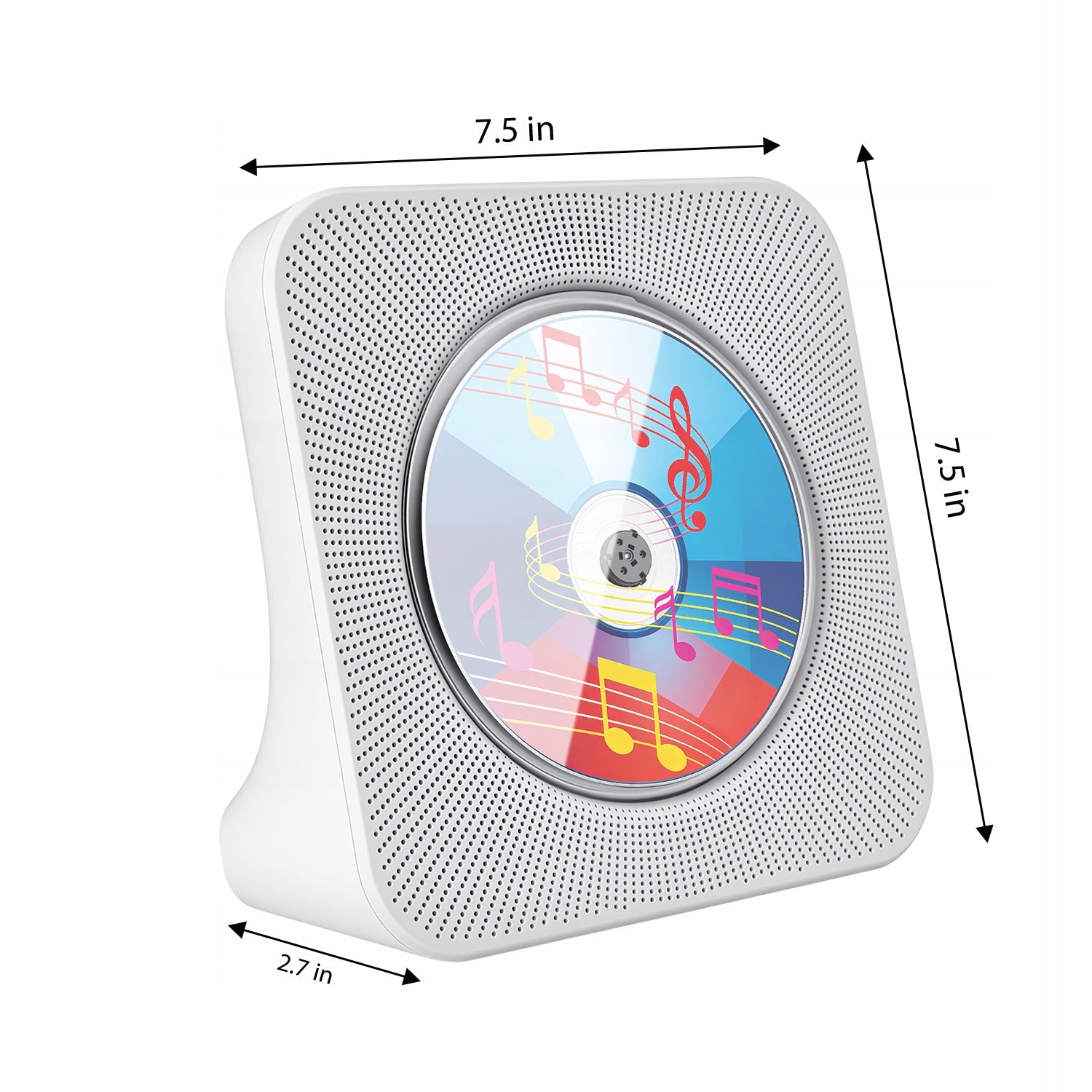 Multi-function CD player with Bluetooth and display, white Manufacturer code CD-35