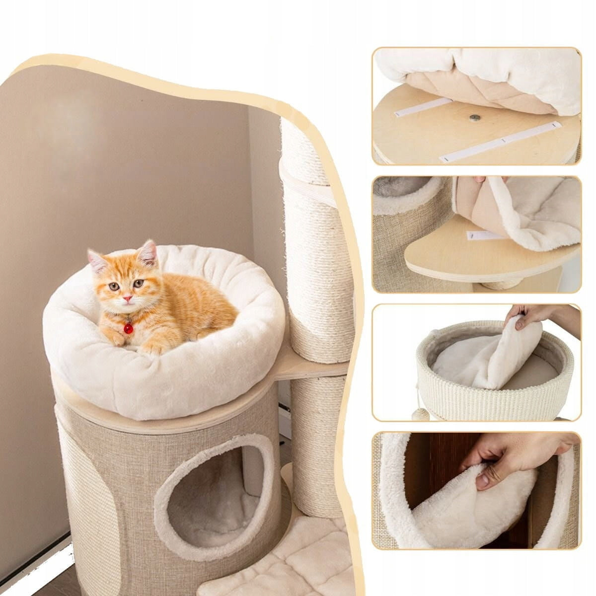 Multi-level cat scratcher Bed Kind bed scratching post scratching tower