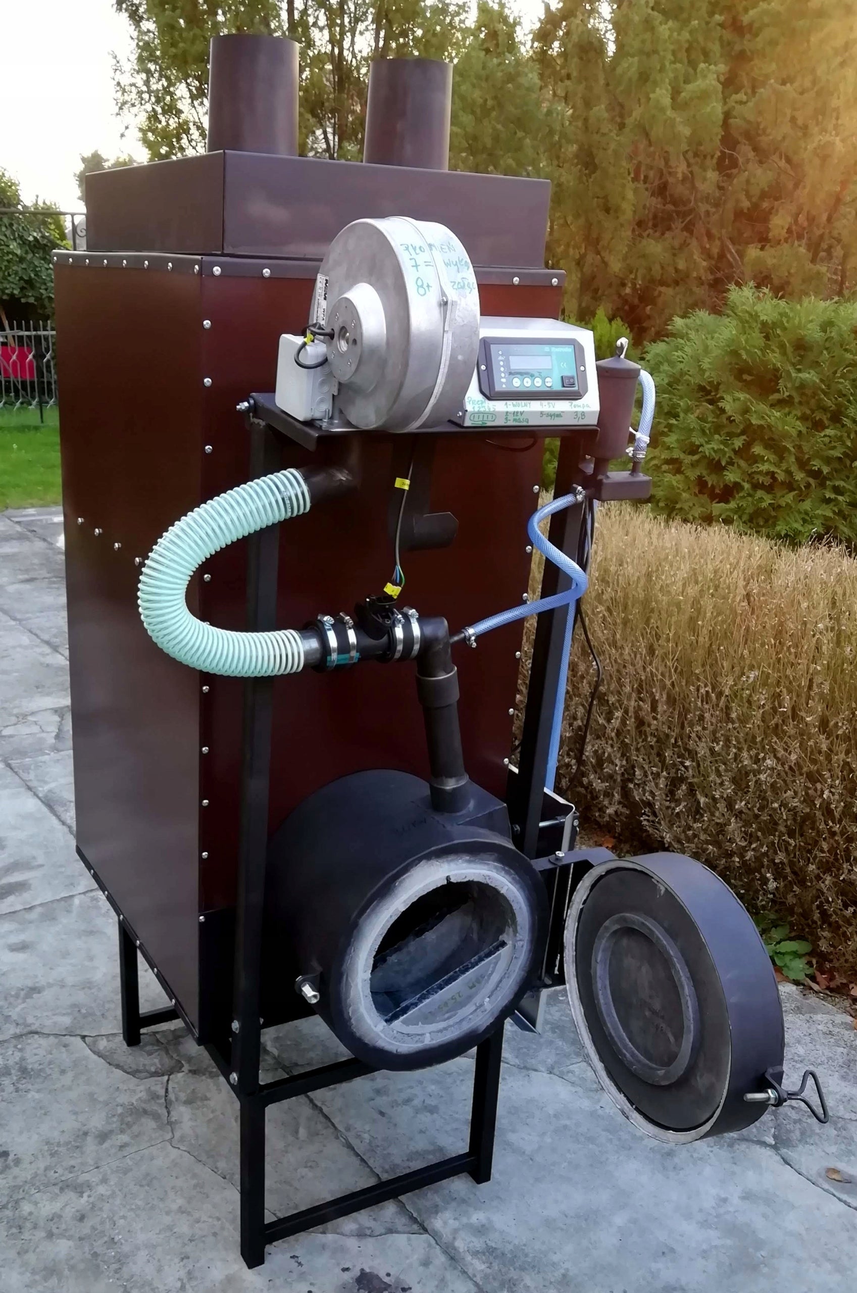 Multi-oil, multi-oil air heater, for used oil