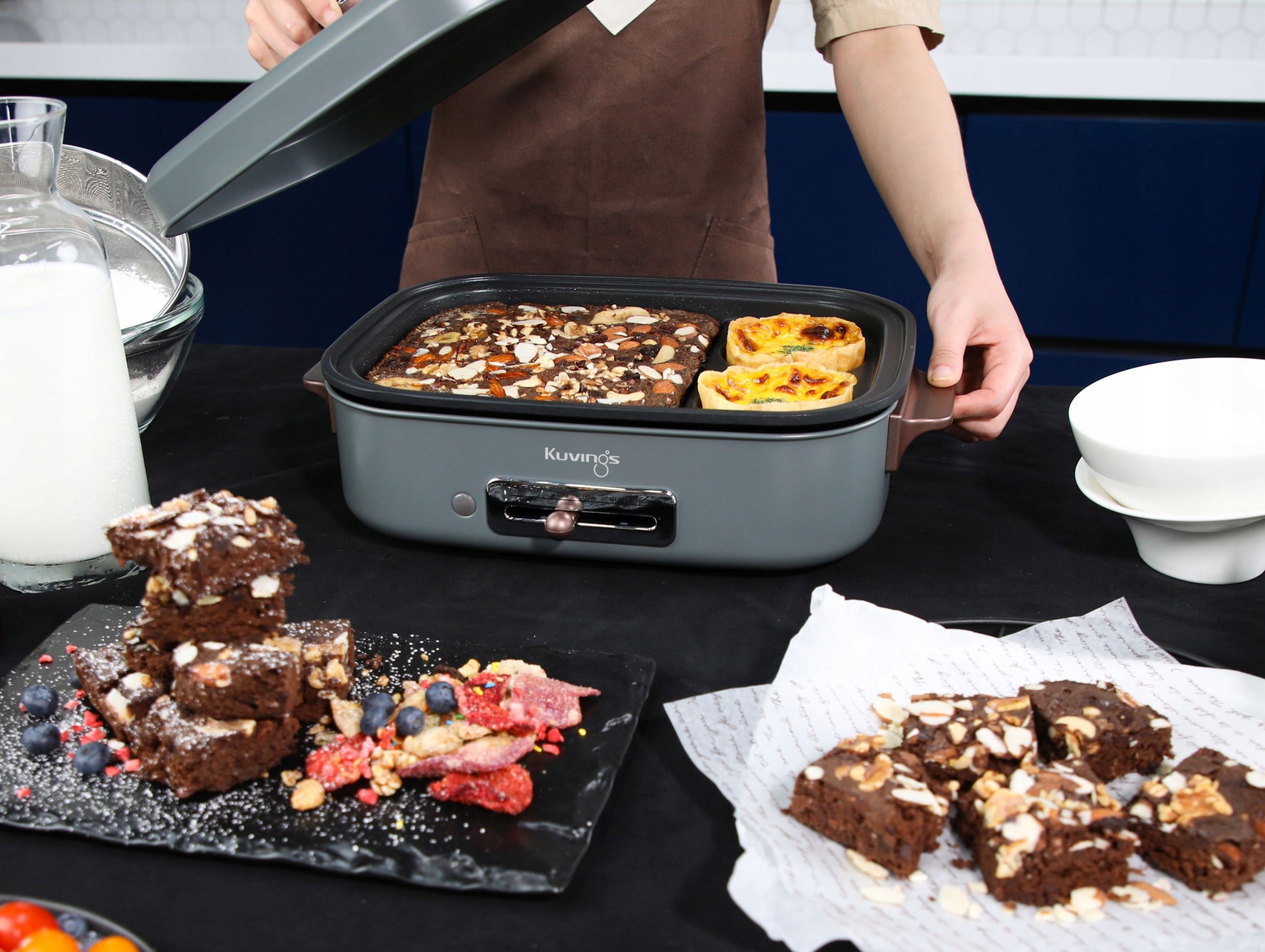 MultiGrill KUVINGS ELECTRIC TABLE Ceramic Plus graphite, CERAMIC Temperature control yes
