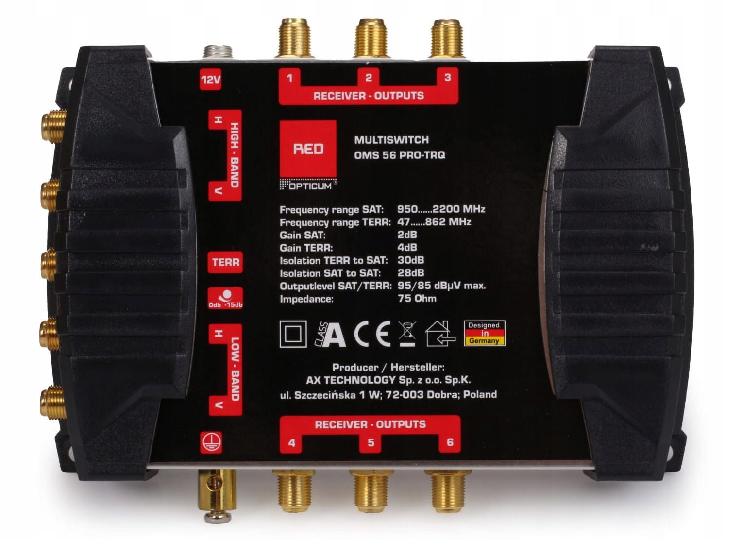 MultiSwitch 5/ 6 Outputs OPTICUM Satellite + Ground