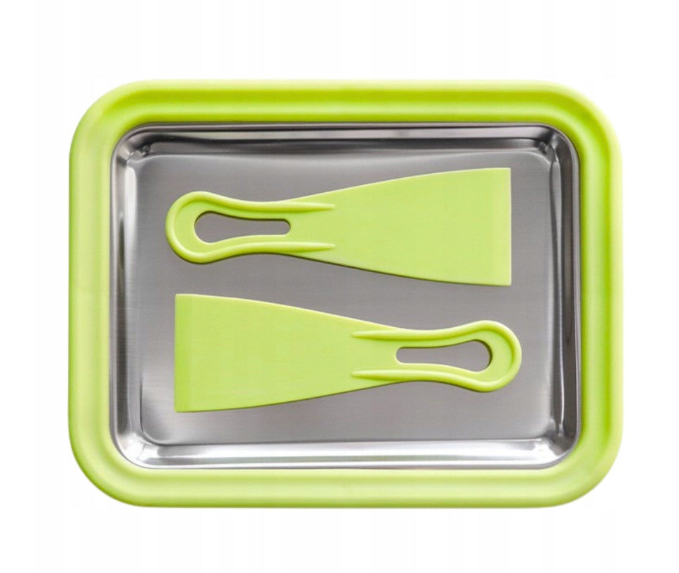 Multicolor Homemade Ice Cream Appliance with Tray and Spatulas Green Packaging status original