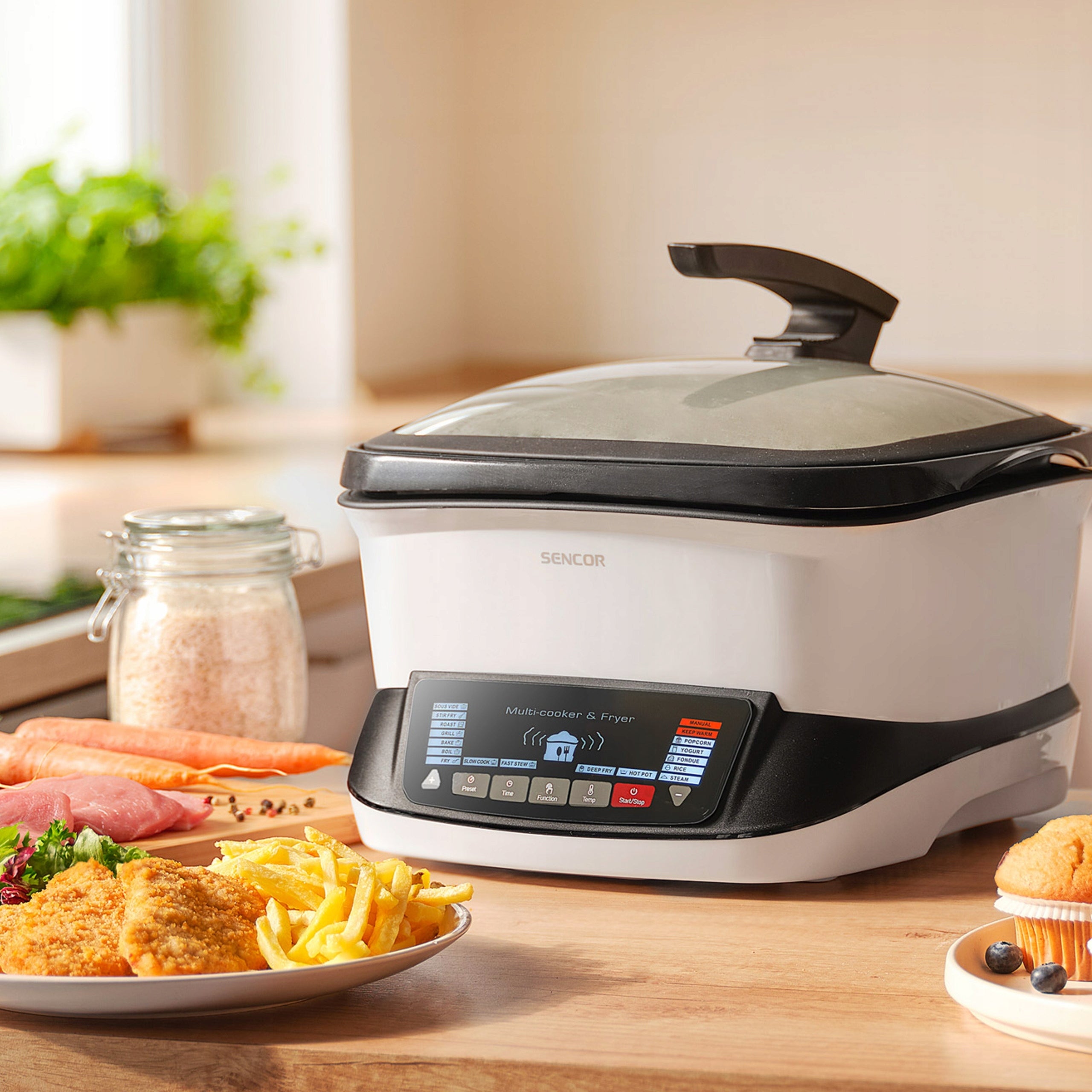 Multicooker Fryer Sous Vide Slow Cooker Grill Sencor 9400WH 1800W 4,8l Model 601443653