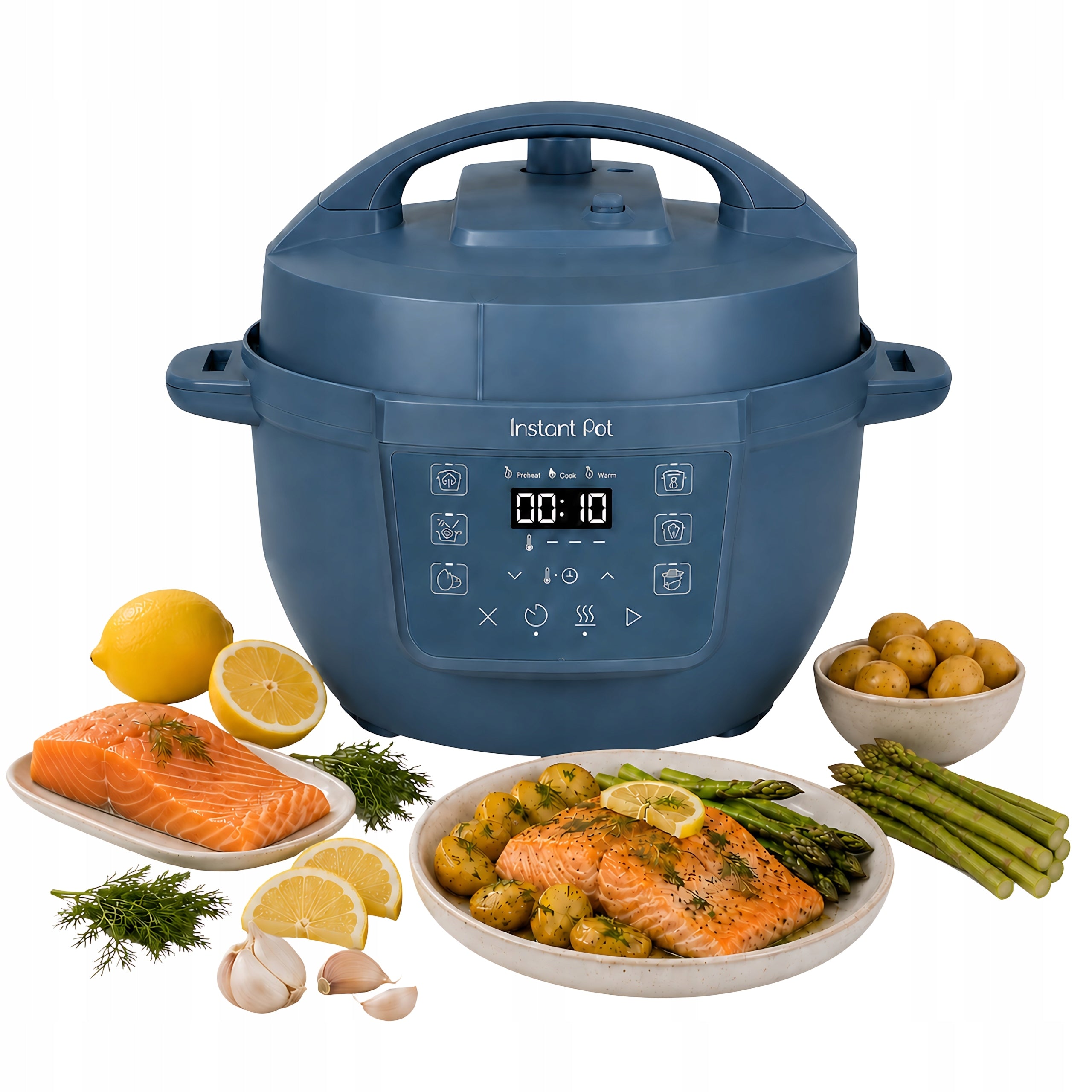 Multicooker Instant Pot Duo Mini 3,8L 7in1 Pressure Cooker Steamer Blue 800W