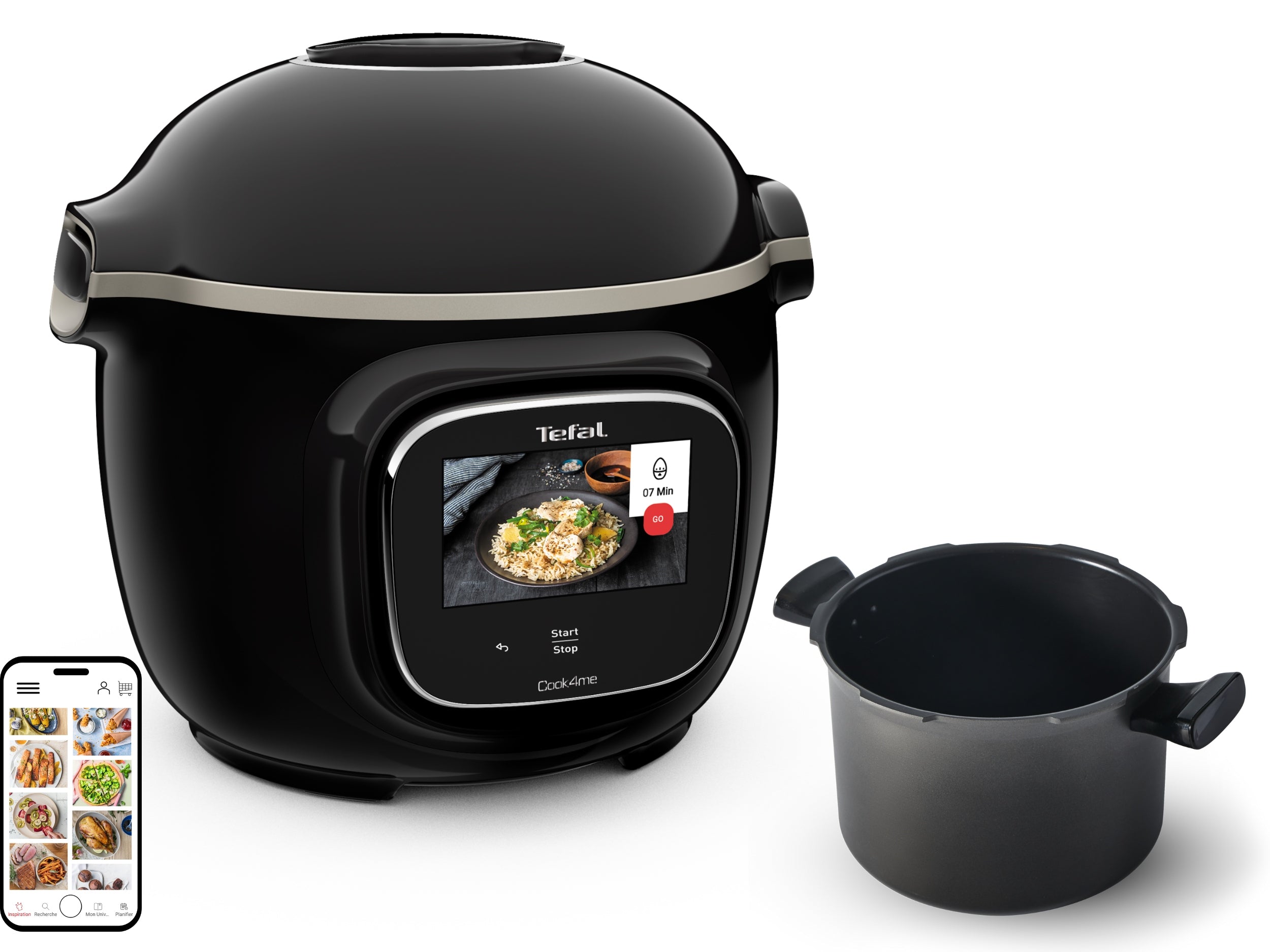 Multicooker TEFAL Cook4me Touch CY912 pressure cooker 6l WI-FI 13 functions black
