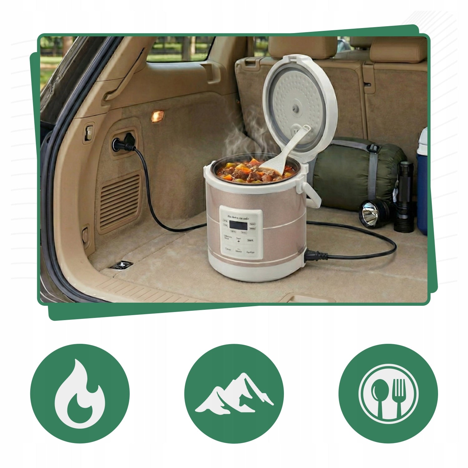 Multicooker Tourist Car Rice Cooker 1,6l 180W 12V 24V Packaging status original