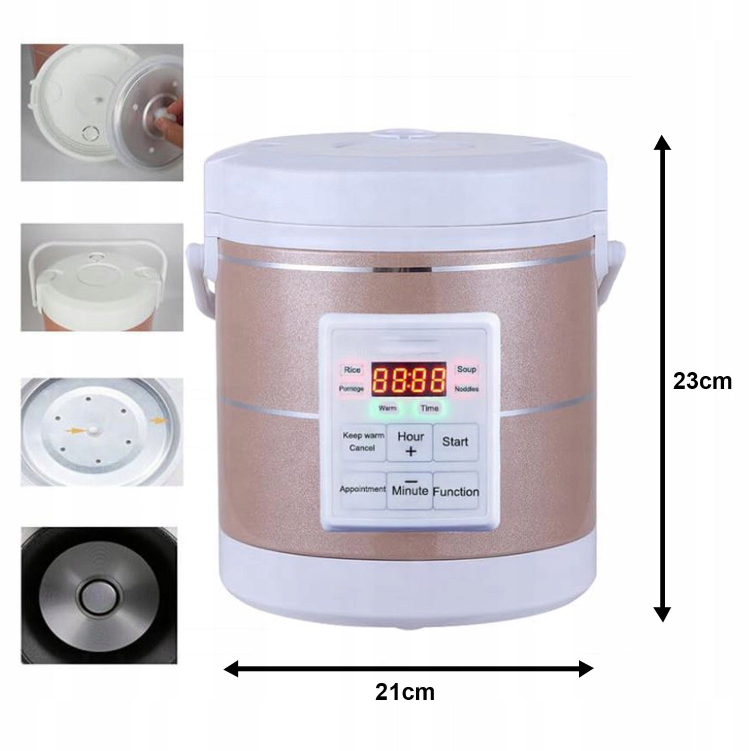 Multicooker car RICE COOKER tourist 1,6l 12V 24V TIR BUS MOTORHOME Manufacturer code RYŻOWAR multicooker 12V 24V 032940