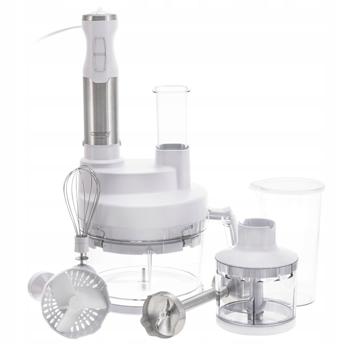 Multifunction Hand Blender CAMRY CR 4623 White 1600W 2,0/0,4L Malakser Brand Camry