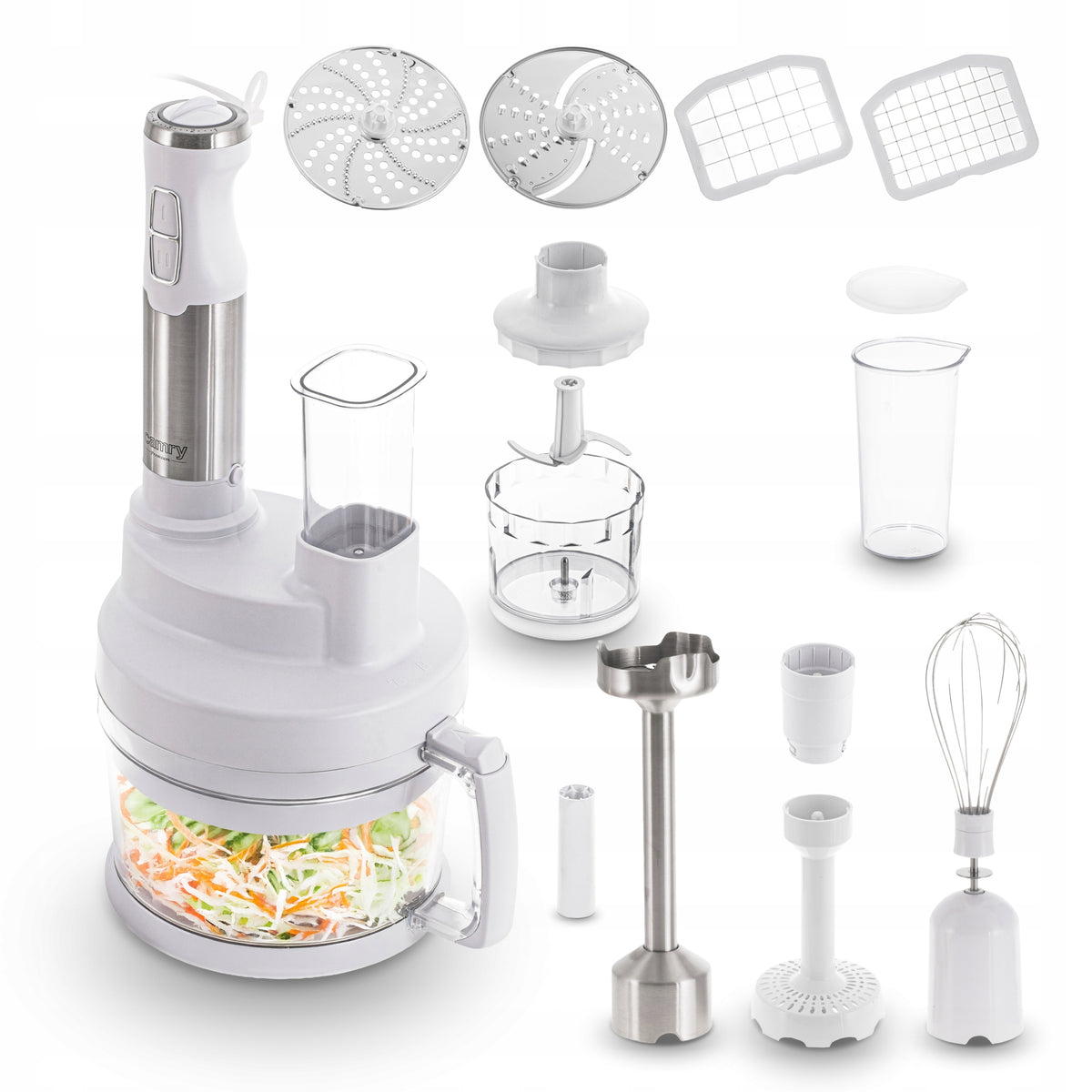 Multifunction Hand Blender CAMRY CR 4623 White 1600W 2,0/0,4L Malakser