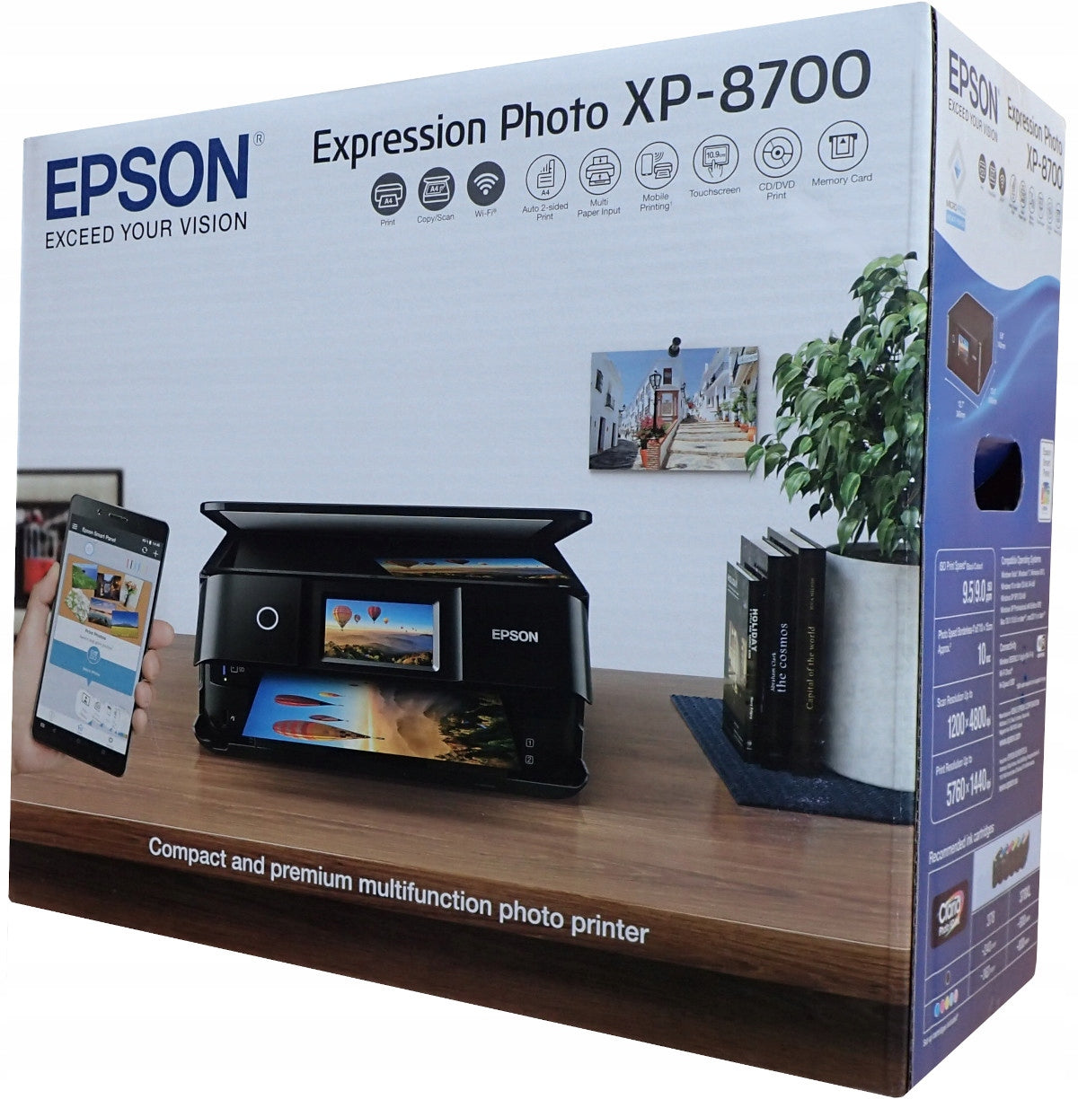 Multifunction Inkjet Printer Epson XP-8700 3in1 WiFi Duplex Scanner Brand Epson