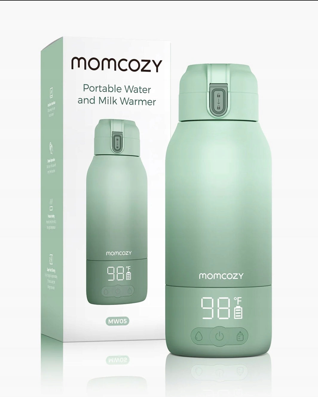Multifunction heater Momcozy 500 ml with bottle and LCD