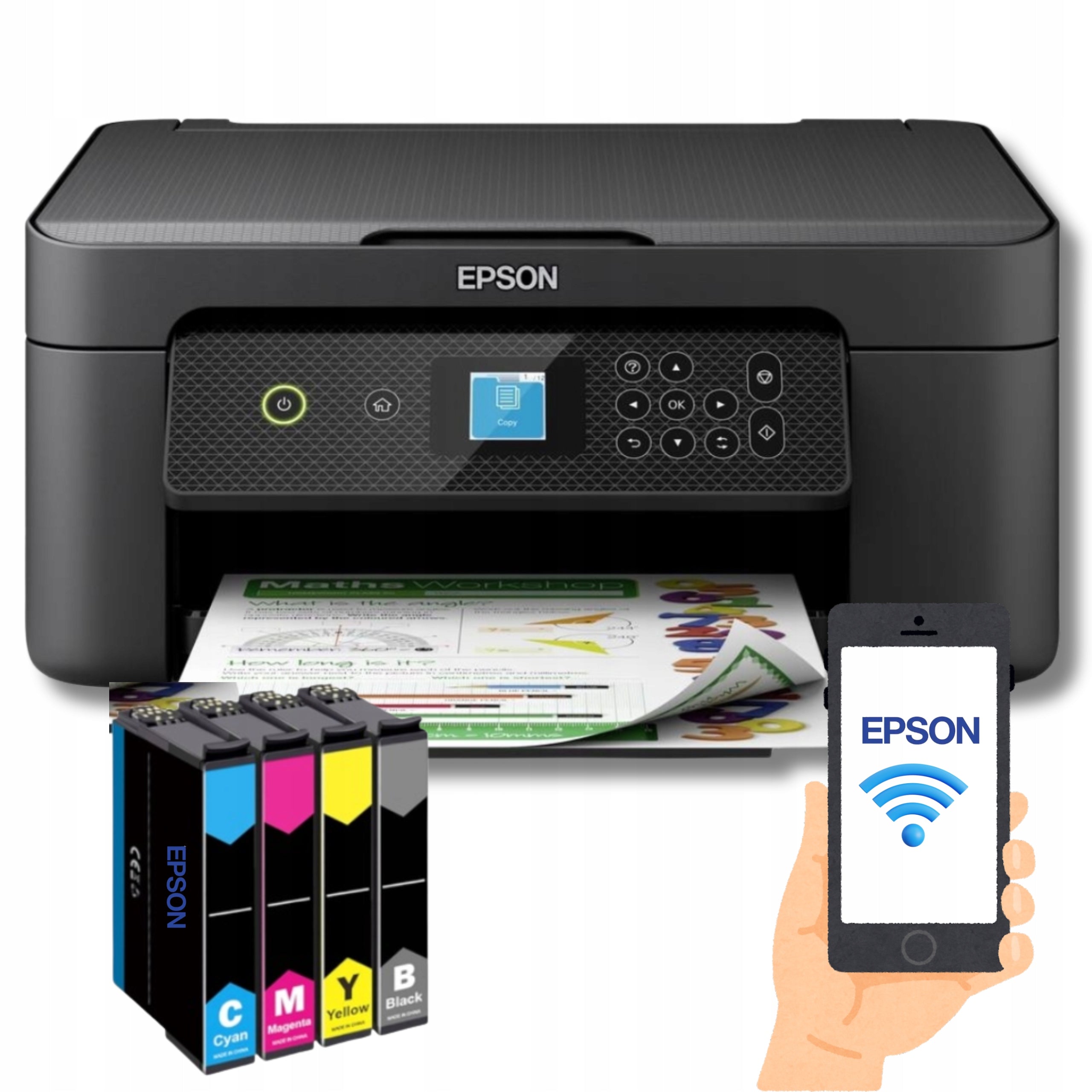 Multifunction inkjet printer color Epson XP SCAN WIFI STARTER INK