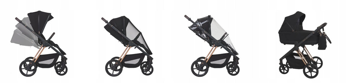 Multifunction trolley 2in1 Espiro Miloo 208 Excellent Chocolate + Adapters Manufacturer code MILOO 2w1 208 exceleent chocolate
