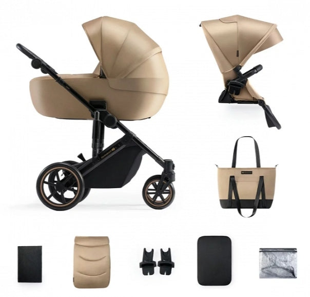 Multifunction trolley Kinderkraft Prime 2 2in1 yellow gold