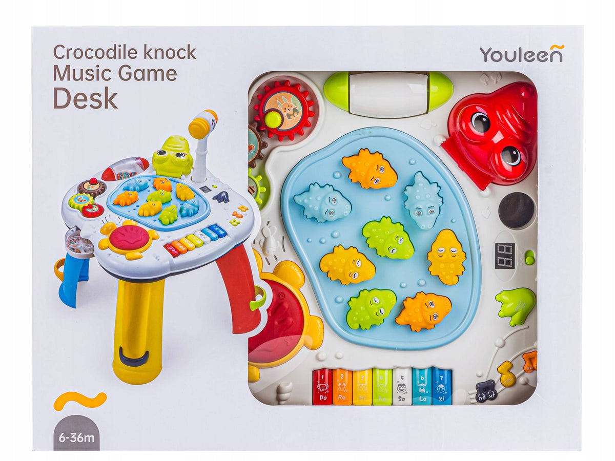 Multifunctional Educational Musical Children's Table CROCODILE Piano Brand DK
