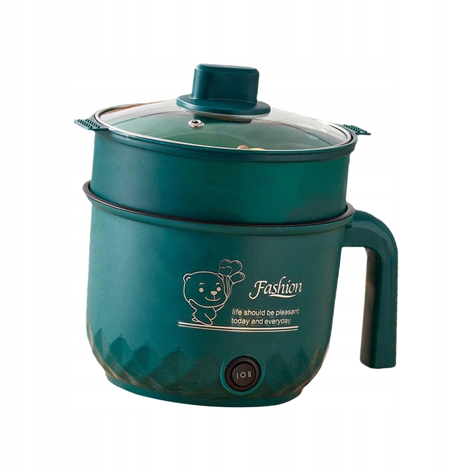 Multifunctional Electric Cooker Portable Stainless Steel 1.8L with steamer Brand no brand