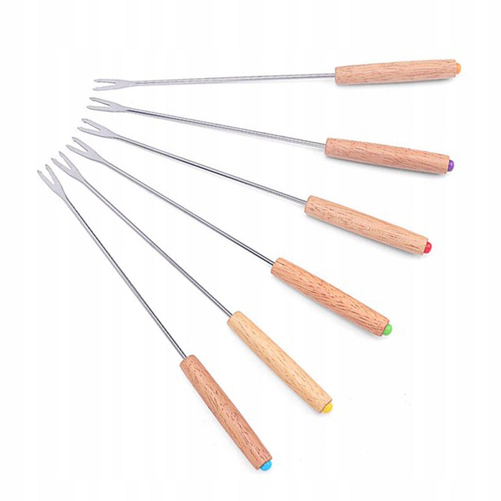 Multifunctional Fork Set for Fondue 6 Pcs Stainless Steel