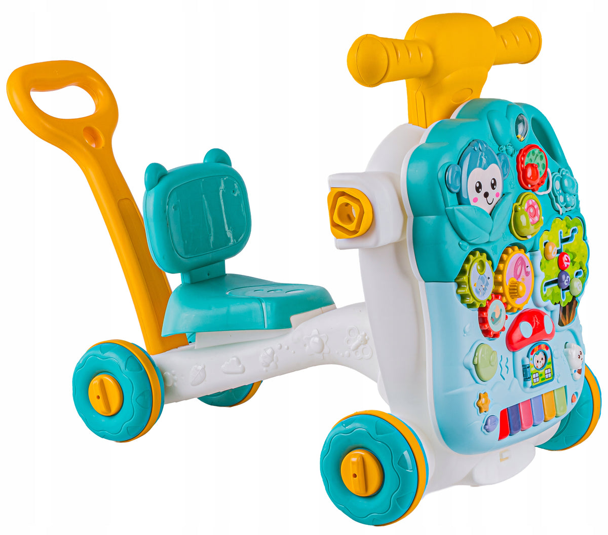 Multifunctional Interactive Ride-On Pusher Walker Educational Table 4in1 Packaging status original
