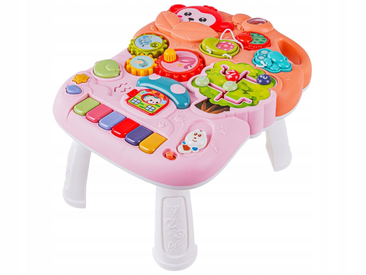 Multifunctional Interactive Ride-On Pusher Walker Educational Table Playing Brand DK