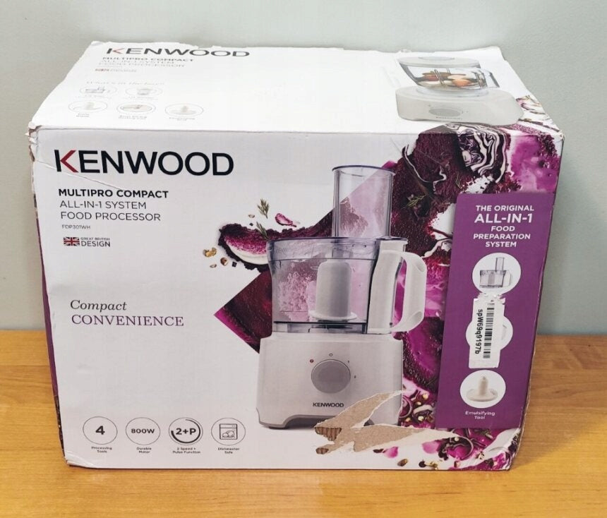 Multifunctional Kitchen Robot Food Processor Blender Kenwood FDP301WH - WHITE Power rating 800 W